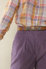 Leon Lavender Cord Shorts S