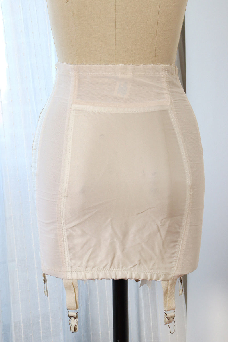 Ivory Paneled Girdle XS