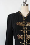 Sequined 1940s Scroll Shirt S/M