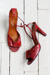 Gucci Burgundy Disco Heels 8