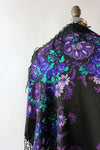 Vivid Violet Fringe Shawl