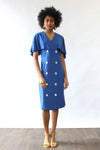 Cobalt Capelet Dress M