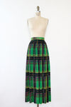 Laura of Dallas Pleated Plaid Maxi M/L