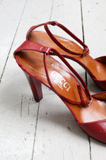 Gucci Burgundy Disco Heels 8