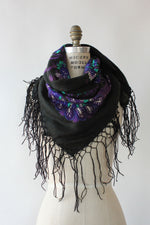 Vivid Violet Fringe Shawl