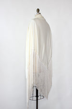 Ivory Fringe Shawl