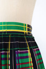 Laura of Dallas Pleated Plaid Maxi M/L