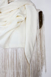 Ivory Fringe Shawl