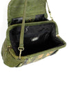 green tribal bag