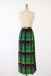 Laura of Dallas Pleated Plaid Maxi M/L