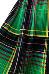Laura of Dallas Pleated Plaid Maxi M/L