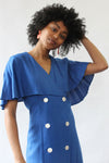 Cobalt Capelet Dress M