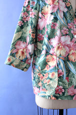 Tropical Floral Boxy Blazer M/L