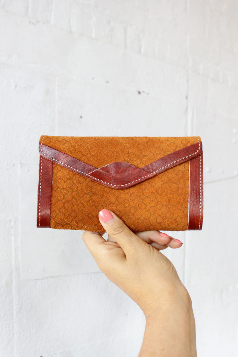 Rust Suede Wallet