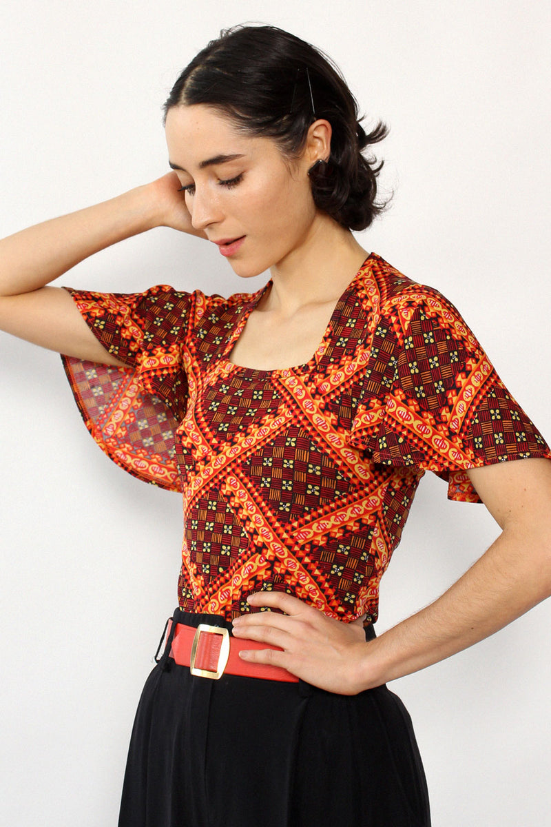 Fire Flutter Bodysuit S/M