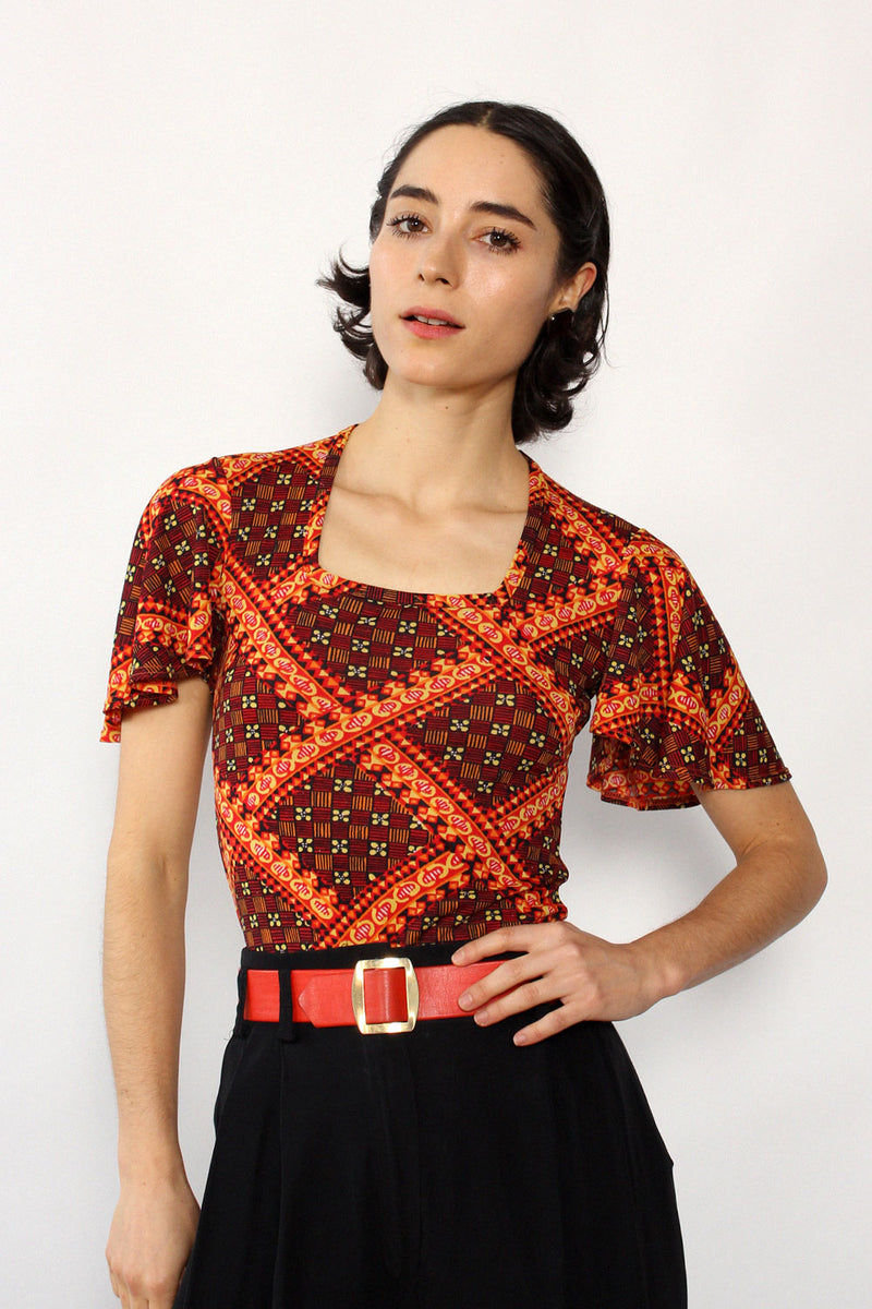 Fire Flutter Bodysuit S/M