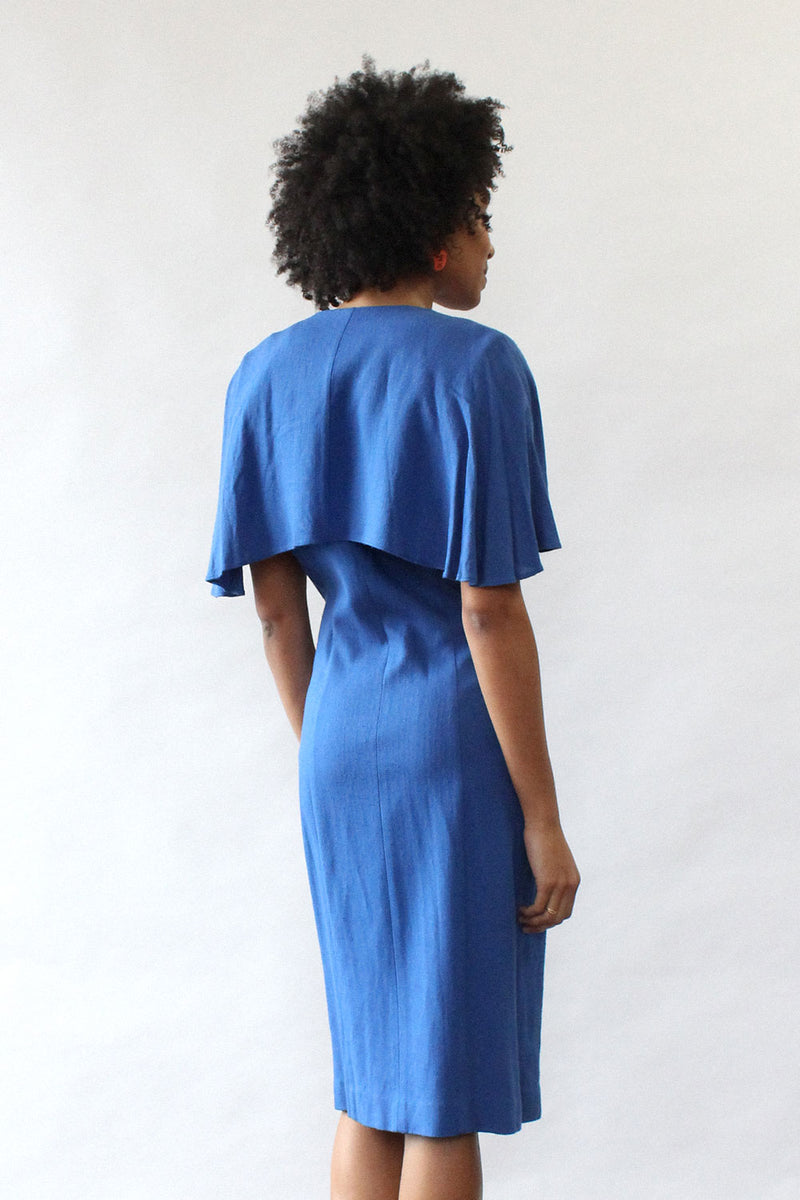 Cobalt Capelet Dress M