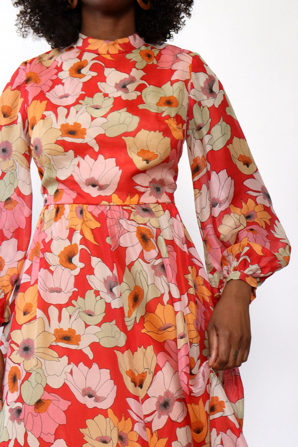 Flowiest Poppy Print Maxi M/L
