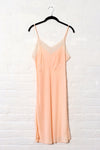 Ballet Pink Rayon 1940s Slip M