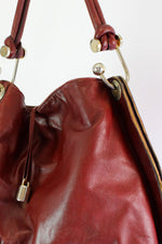 Italian Burgundy Leather Bag