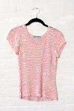 Lily Sequined Crochet Top XS-M