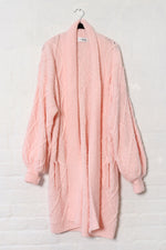 Yarnworks Carnation Pink Sweater Jacket S-L