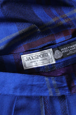 Blue Jay Plaid Midi Skirt M