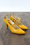 Mustard Leather Heels 7
