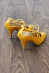Mustard Leather Heels 7