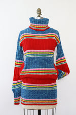 Lisa Striped Rainbow Sweaterdress XS-M
