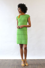 Lime Scalloped Knit Dress S-L