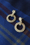 Rhinestone Circle Earrings