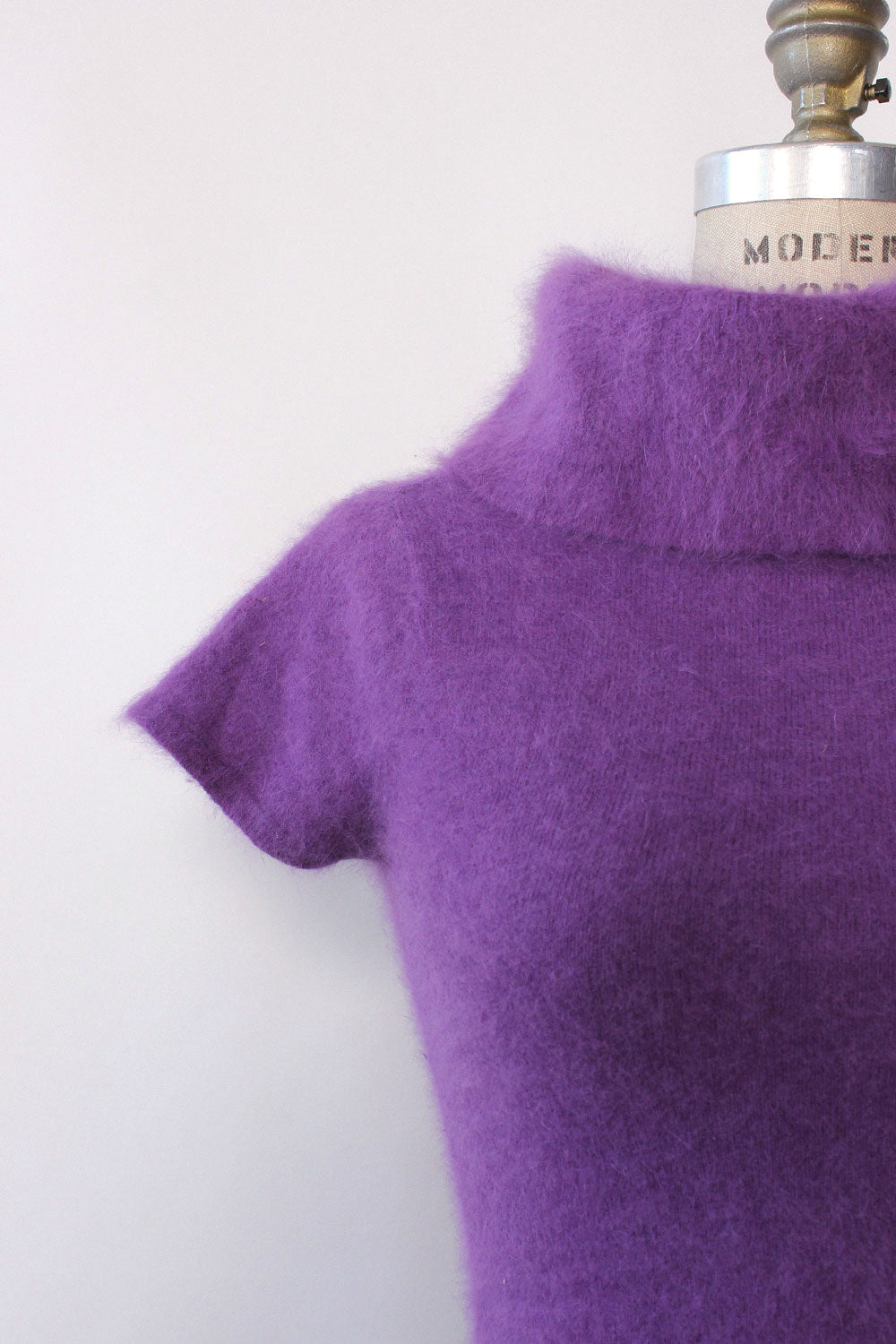 Grape Angora Cap Sweater XS/S