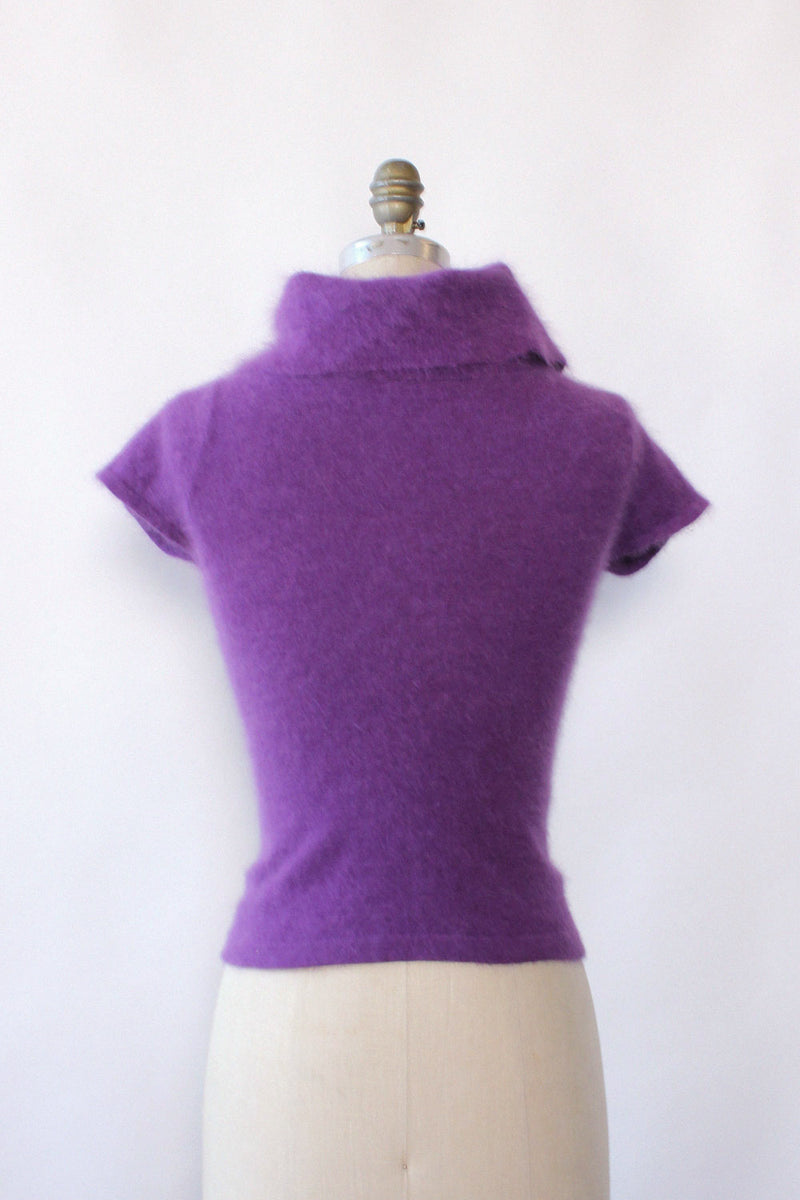 Grape Angora Cap Sweater XS/S