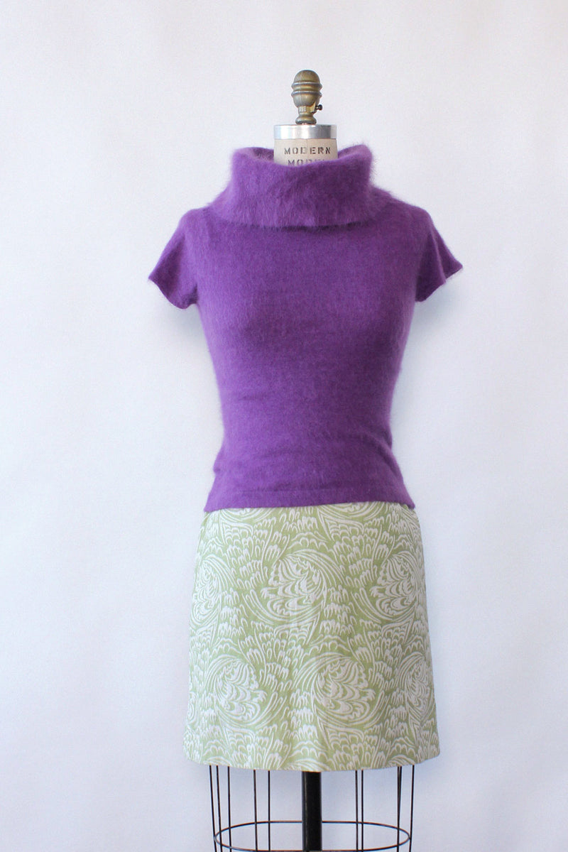 Grape Angora Cap Sweater XS/S