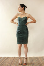 North Beach Leather Bustier Dress XS
