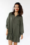 Olive Slouch Pool Dress