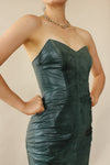 North Beach Leather Bustier Dress XS
