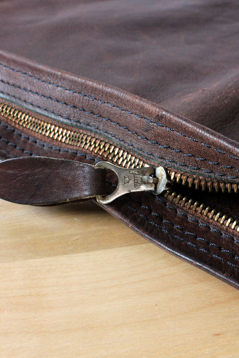 Thick Leather XL Slouchy Clutch