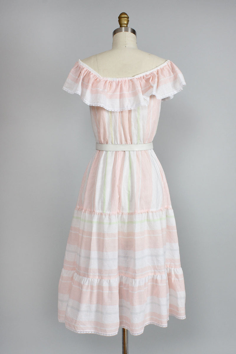 Nancy Off Shoulder 70s Dress XS/S