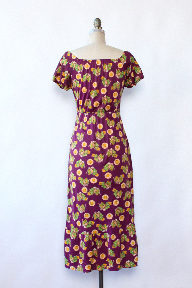 Mystical Man Print Dress S/M