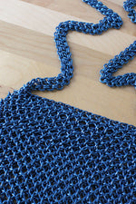 Electric Blue Chainmail Bag