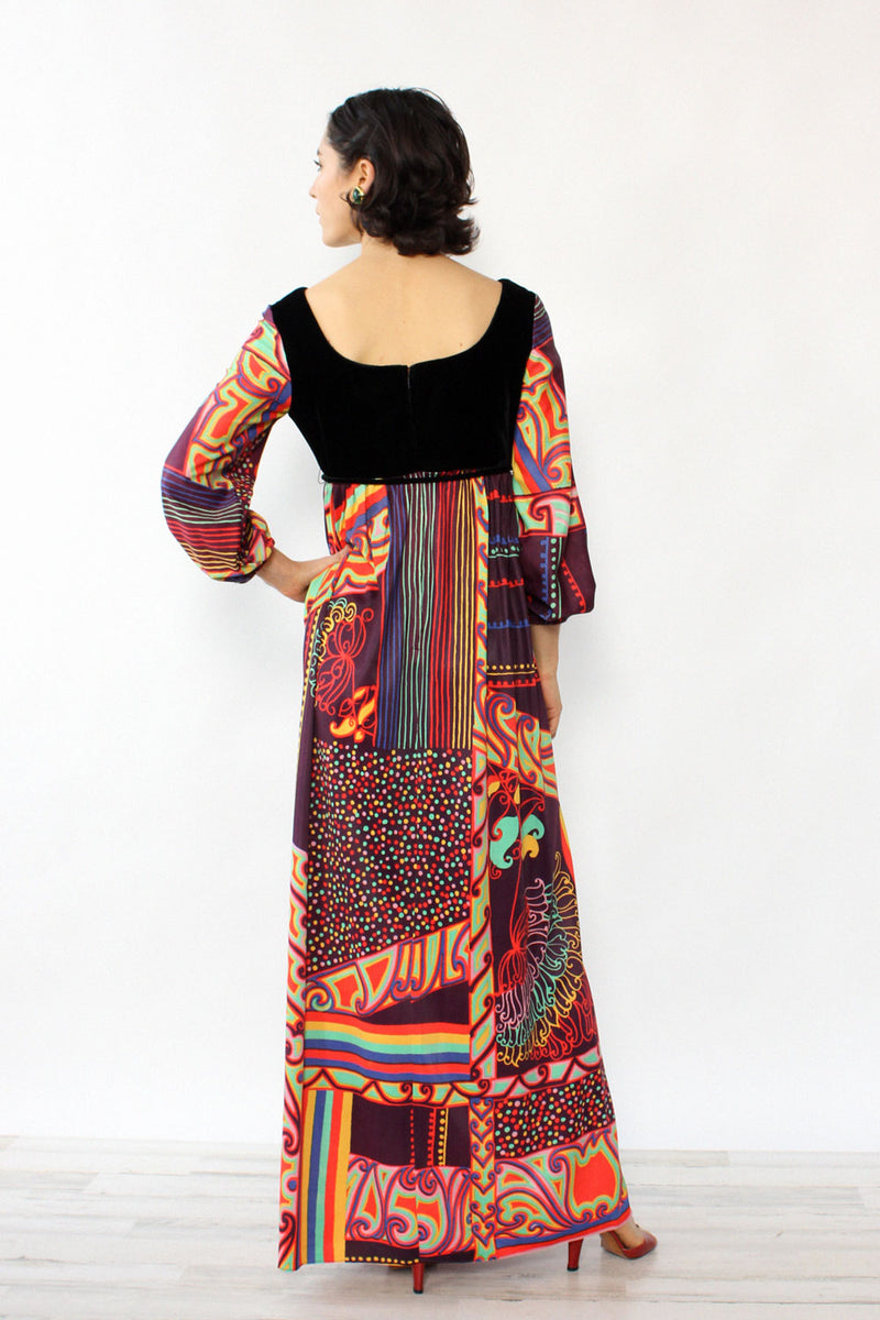 Trippy Juliet Maxi Dress M