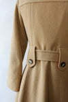 Camel Fur Collar 70s Coat XS/S