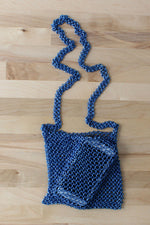 Electric Blue Chainmail Bag