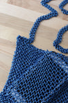 Electric Blue Chainmail Bag