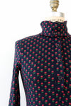 DVF Ditsy Flower Turtleneck Dress