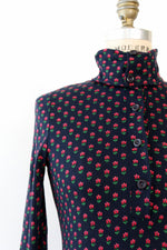 DVF Ditsy Flower Turtleneck Dress