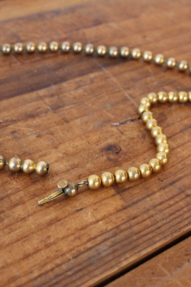 Brass Ball Necklace