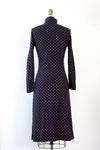 DVF Ditsy Flower Turtleneck Dress